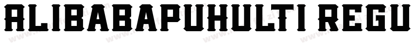 AlibabapuHulTi Regul字体转换